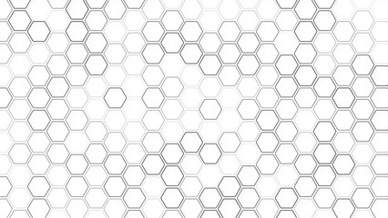 Abstract cube hexagon shape background. Vector banner design. Geometric abstract background with simple hexagonal elements. Medical. Vector digital art banner.
