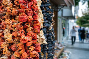 Vegetable Dried Pepper in Bazaar