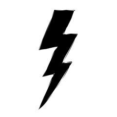 Black lightning bolt