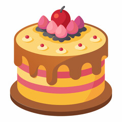 Cake of strawberry