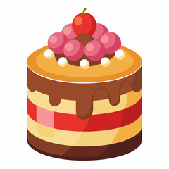 Cake of strawberry