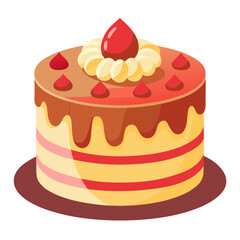 Cake of strawberry