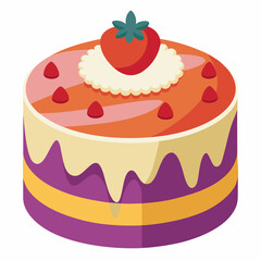 Cake of strawberry