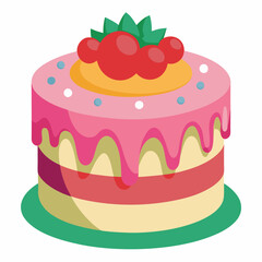 cake with strawberry