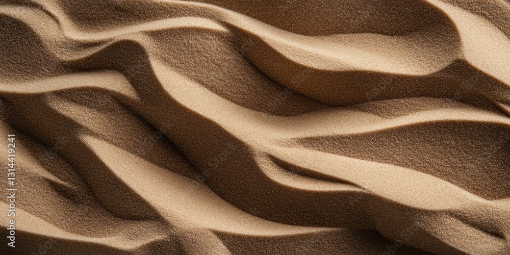 Poster sunlit waves of soft sand inviting exploration and tranquility generative ai