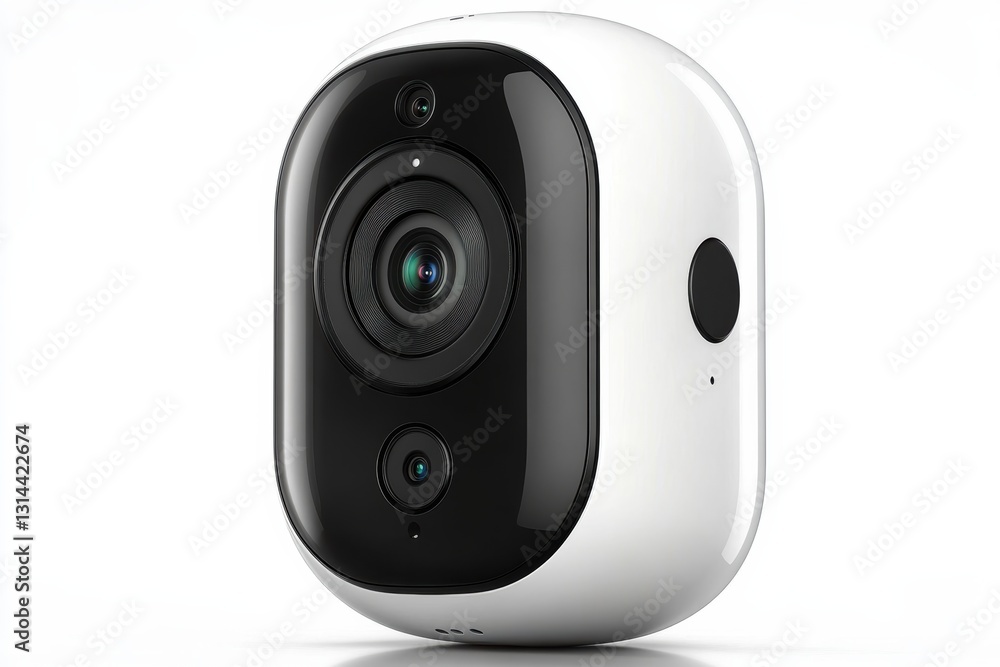 Poster video camera with motion detection capability and high resolution for enhanced surveillance