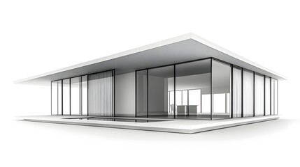 Stunning Minimalist Villa with Panoramic Glass Walls and Infinity Pool