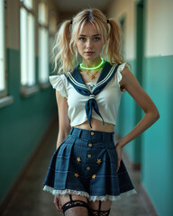 Academy Sailor Style Girl — Modern & Playful Fashion Aesthetic