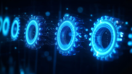 Seamless Automation Holographic Gears in Motion