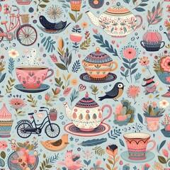 Conversational Print Chiffon Prints featuring whimsical or unusu