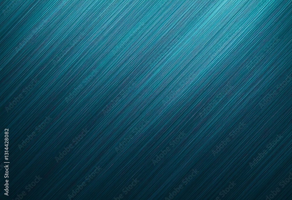 Poster deep blue abstract waves with a soft gradient background
