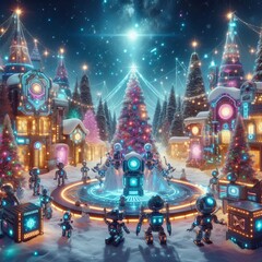 Cybernetic Christmas Village