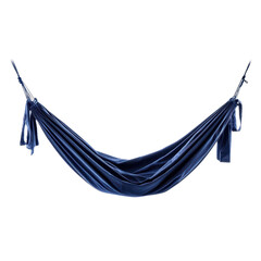 Cozy navy hammock for outdoor relaxation