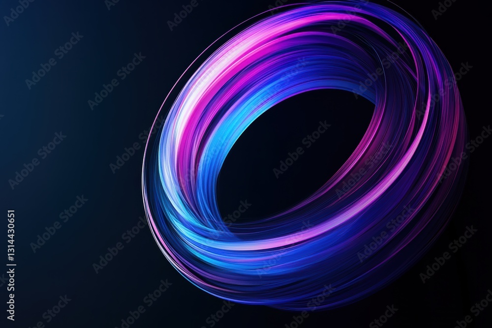 Poster dynamic digital swirl design representing modern advertising themes and concepts