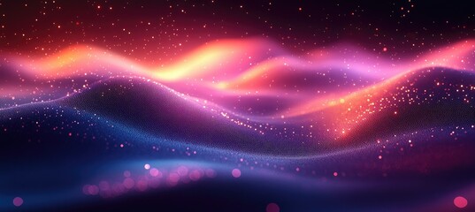 Abstract swirling nebula waves