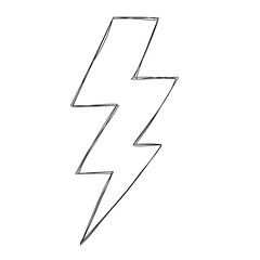 lightning bolt doodle