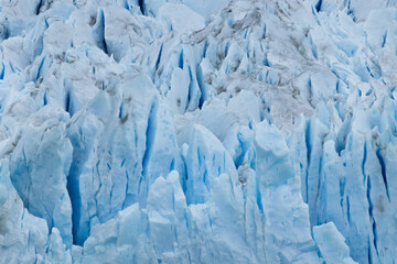 Patagonia Glacier with blue ice