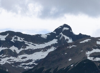 Patagonia mountains with snow