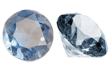 Fototapeta premium A brilliant blue zircon gemstone featuring an exquisite cut is showcased, its vibrant blue hue and exceptional clarity rendering it perfect for incorporation into luxurious jewelry pieces, set