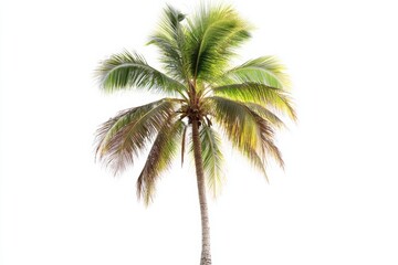 Graphic layout for advertising featuring palm tree in bright tropical setting