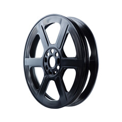 Obraz premium Sleek black alloy wheels showcasing modern design