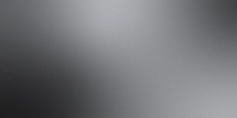 Abstract Background of Black and White Grainy Gradient, Poster header cover backdrop design, Dark grainy banner background white teal black color gradient, shine bright light and glow template.