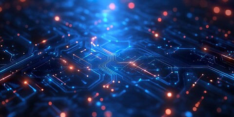 Abstract Digital Future: Technology Backdrop
