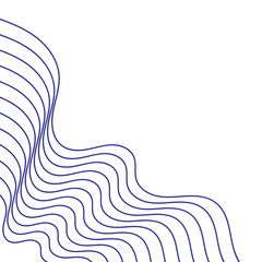 Abstract Wave Line Corner
