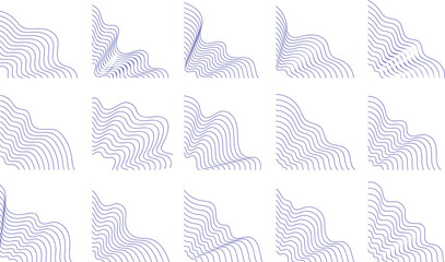 Abstract Wave Line Corner