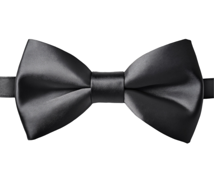 black bow tie isolated