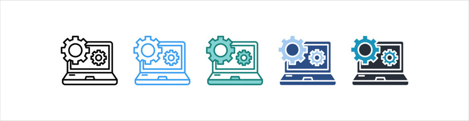 System Icon Set Multiple Style Collection 