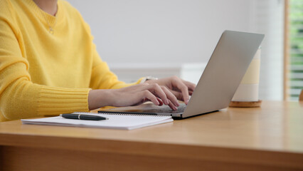 Young asian woman AI tech talent workforce help ask job upskill career plan class. Adult female...
