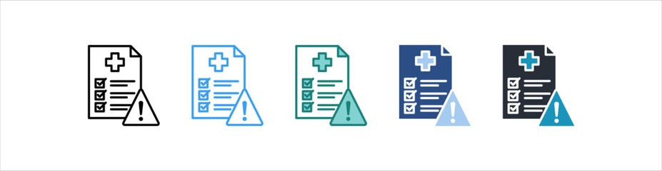 Unhealthy Icon Set Multiple Style Collection 