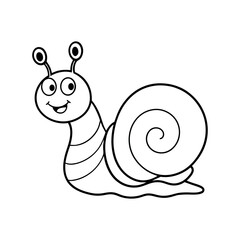 funny snail cartoon