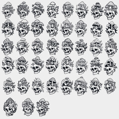 Mushroom Skull SVG, Cricut & Silhouette