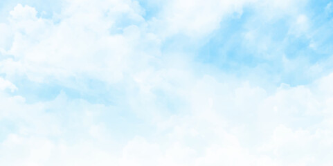 Realistic white cloud background design stock illustration. 