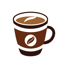 Coffee Cup Vector Design for T-shirt, Poster, and Logo Use