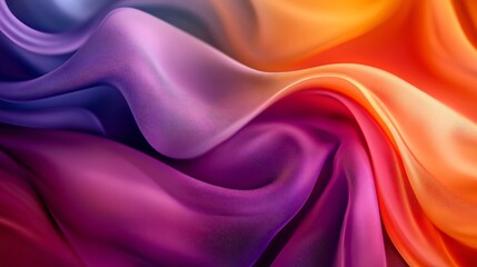 Fototapeta premium Colored Wavy Fabric Abstract Background