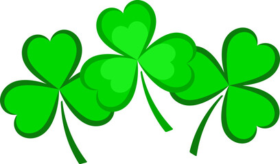 St. Patrick's Day clover shamrock leaf pattern.