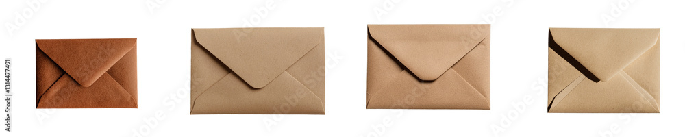 Aufkleber this png image showcases a horizontal brown envelope, distinguished by its minimalist style and clos
