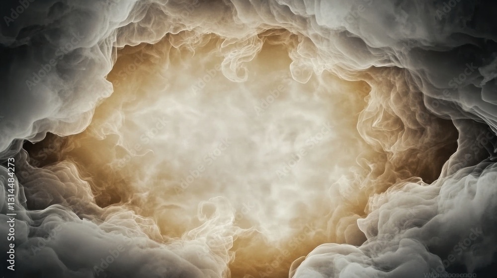 Poster a slow-motion shot of ink swirling in water, mesmerizing abstract patterns