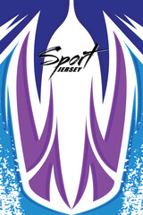 sport jersey design template with abstract grunge halftone pattern background EPS 10