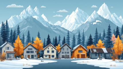 Vector illustrations that combine a variety of styles.