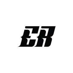 ER monogram logo design letter text name symbol monochrome logotype alphabet character simple logo