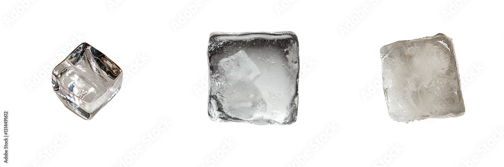 Poster this png image features a tall blue ice block, distinguished by its rough surface and frosty texture