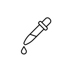 Pipette line icon
