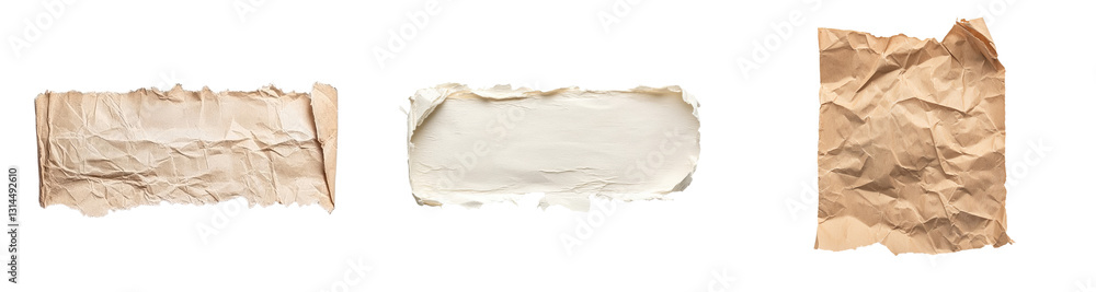 Poster this crumpled brown paper, with its rough texture and irregular edges, is perfectly suited for rusti