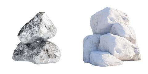 Naklejka premium The ice crystal's detailed texture and translucent quality make it an ideal representation of cold, frozen elements, and nature, isolated on a transparent background and available in png format