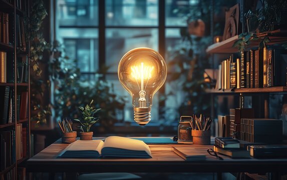 An aweinspiring study setup with a futuristic