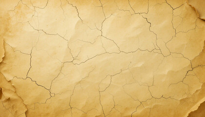 Aged parchment paper with vintage stains and creases